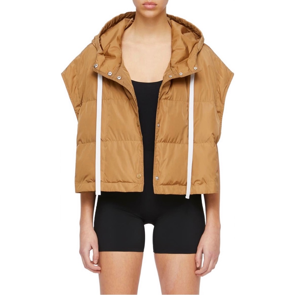 Shoreditch Ski Club Caramel Laurel Recycled Nylon Puffer Jacket Size Large — image 4 of 8